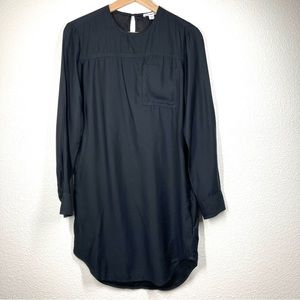 James Perse Black Dress Modal Crupo 0 long sleeves Tunic Dress minimalist